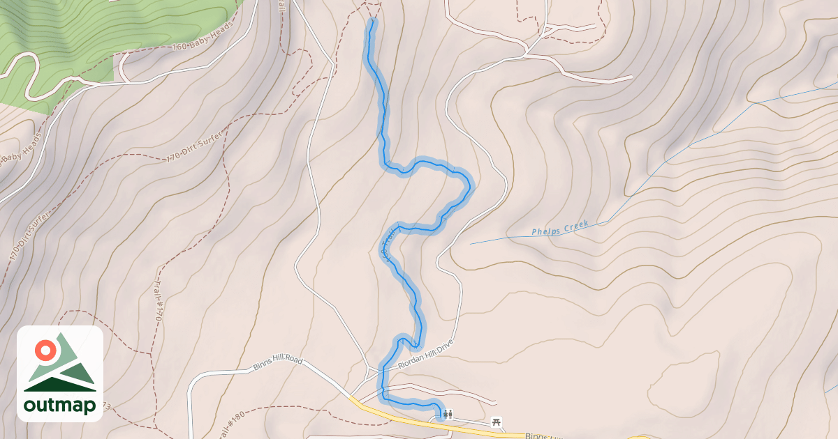 Map of 160 Trail