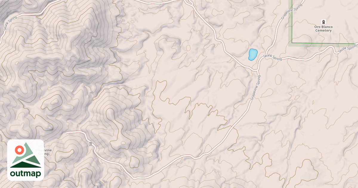 Map of GRAPEVINE SPRING
