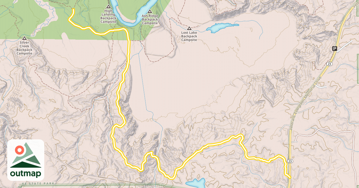 Map of Superior Hiking Trail
