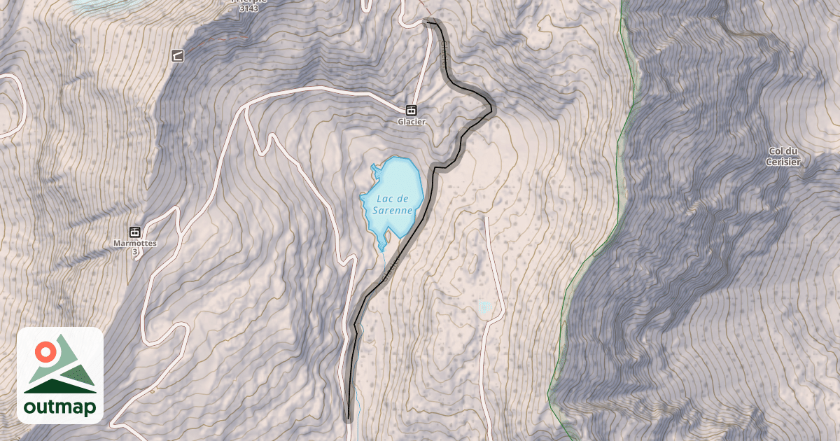 Map of Glacier