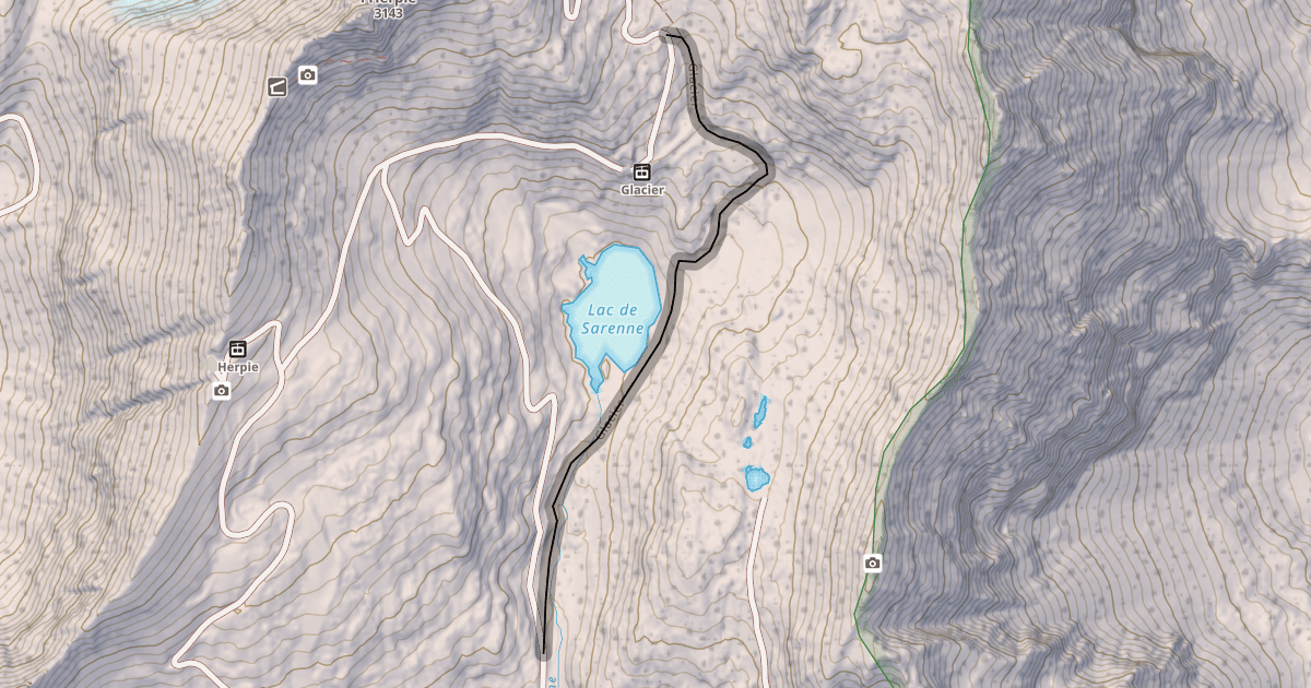 Map preview of Glacier