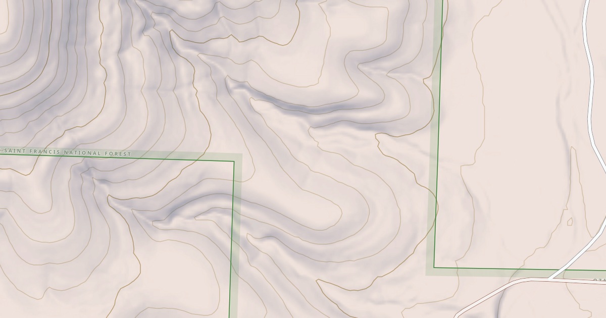 Map preview of USFS Motor Vehicle Use Map Roads {21BD12D8-D6BA-4F8F-A111-06424908F014}