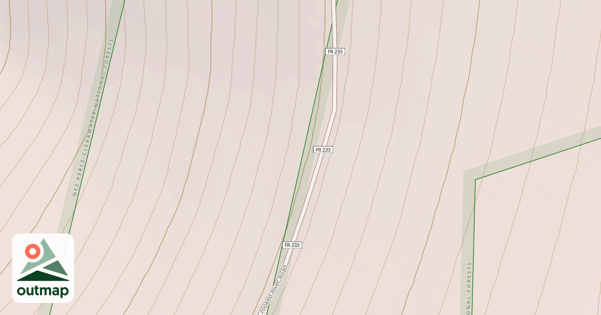 Map of CROOKED RIVER
