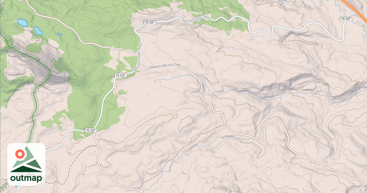Map of MOCCASIN BASIN