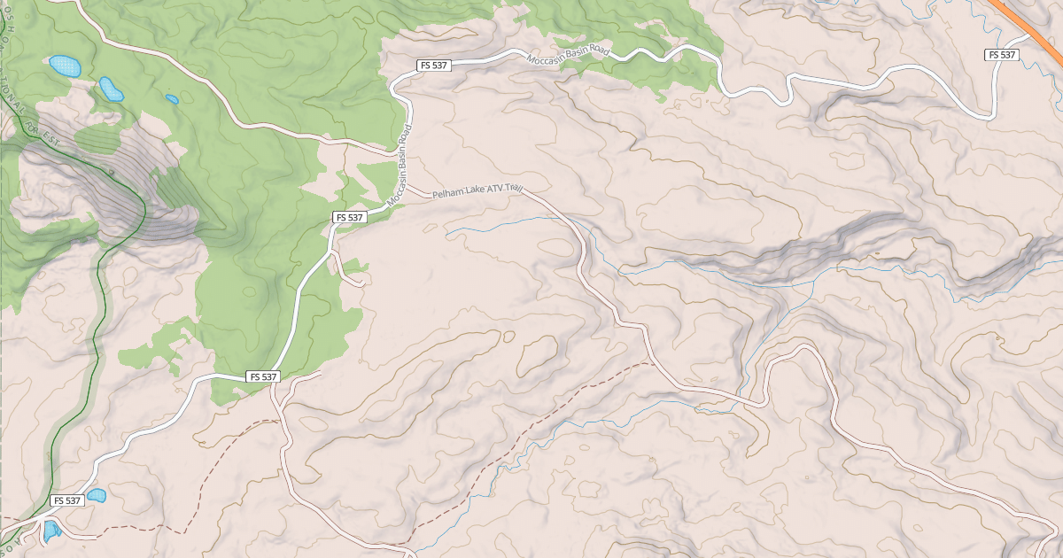 Map preview of MOCCASIN BASIN