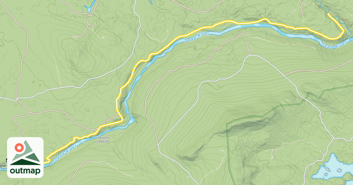 Map of Maine Huts Trail