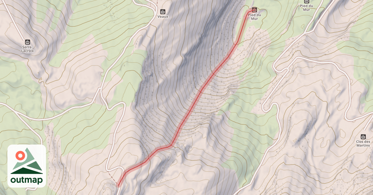 Map of Le Mur