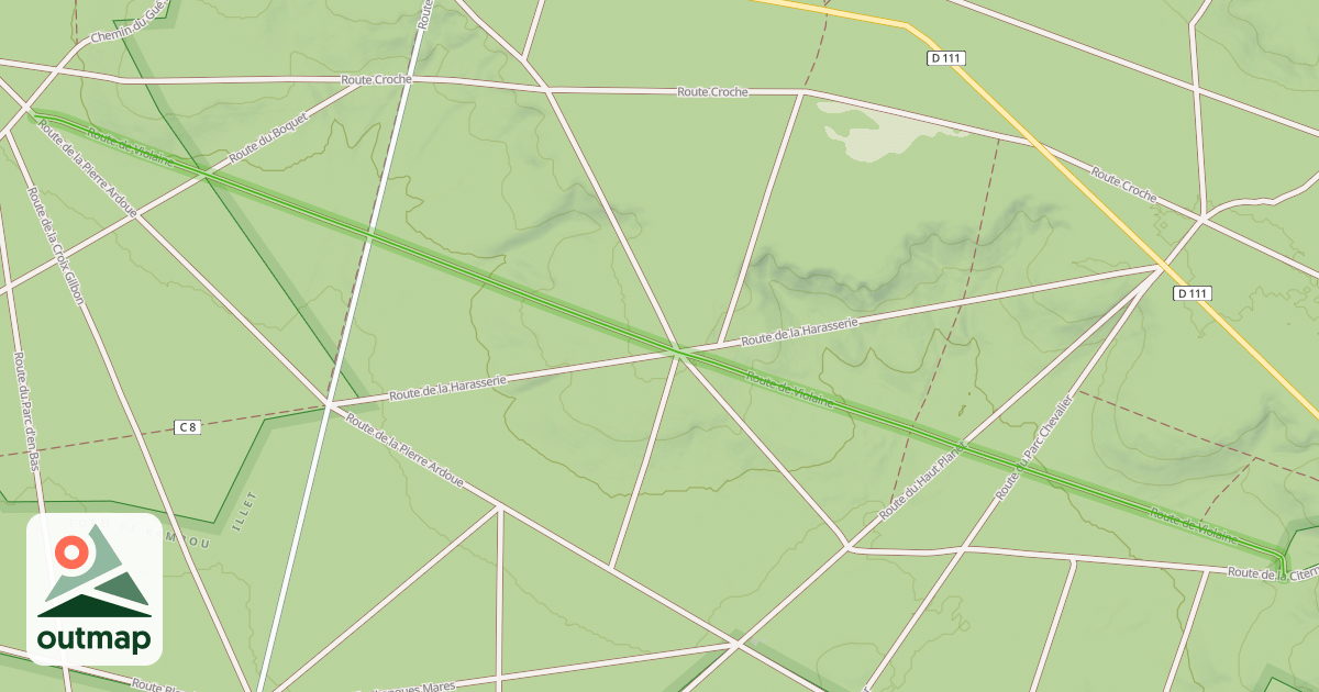 Map of Route de Violaine