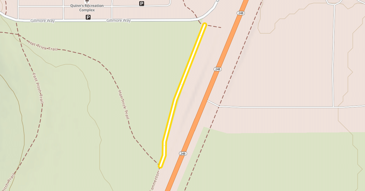 Map preview of Quinns Junction Paved Connector