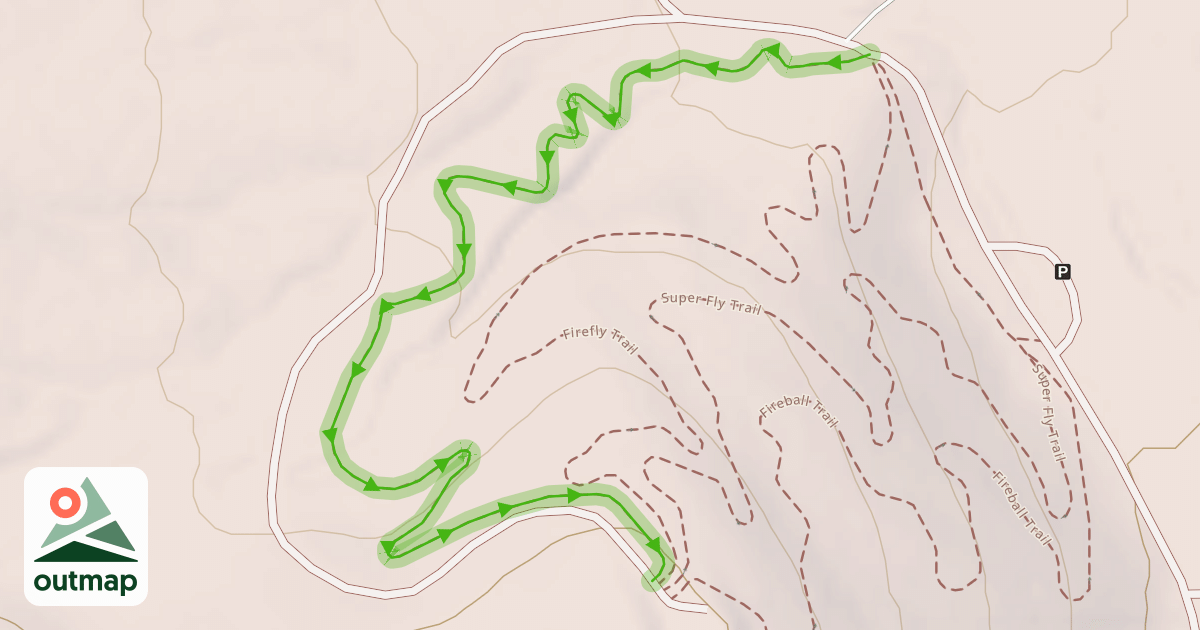 Map of Fire Up Trail
