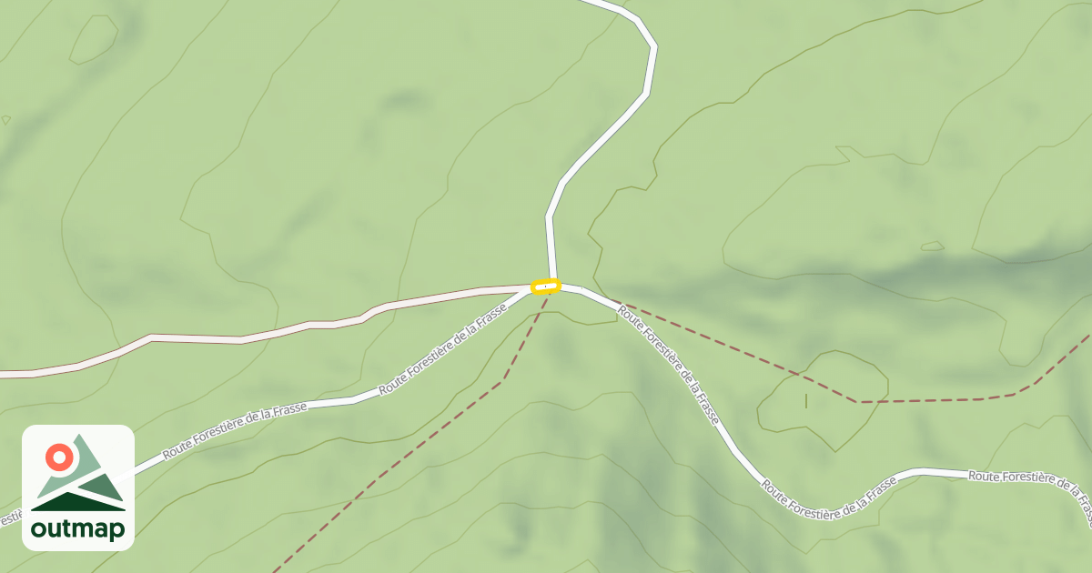 Map of Route Forestière de la Frasse
