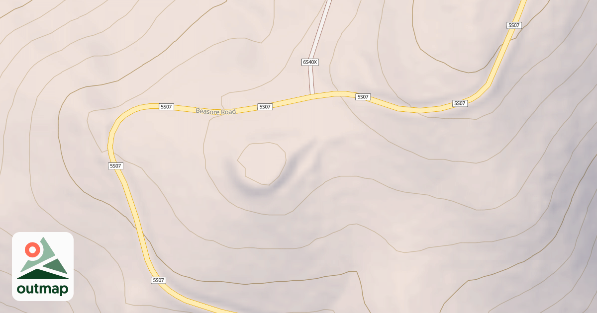 Map of BEASORE X SPUR T1