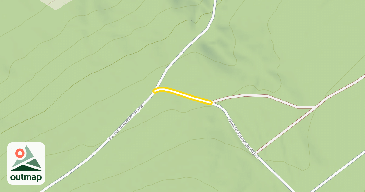 Map of Grandes Traversées du Jura