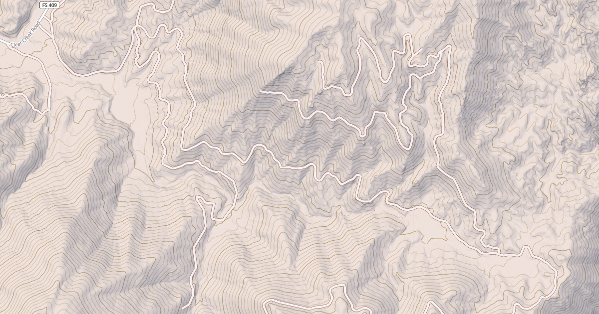 Map preview of EAST FORK CLEAR CREEK