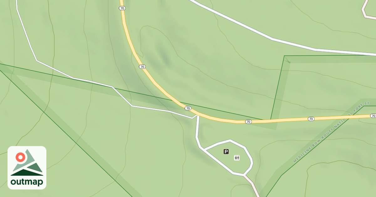 Map of DOANE PEAK SPUR 1A