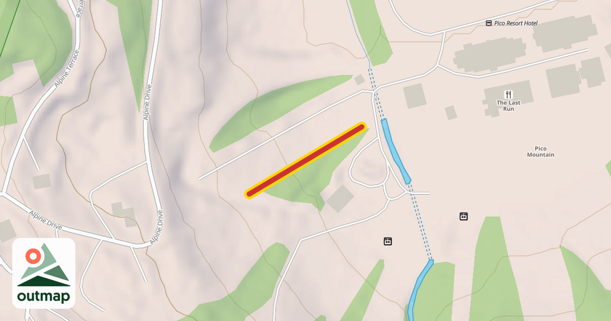 Map of Bonanza Rope Tow