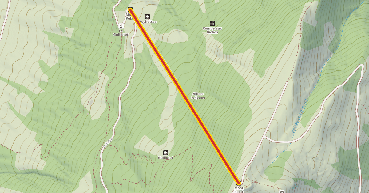 Map preview of Mont Pelat