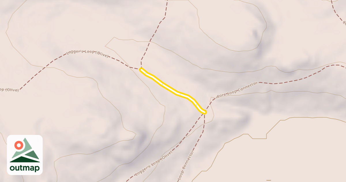 Map of Logger's Loop (Olive)