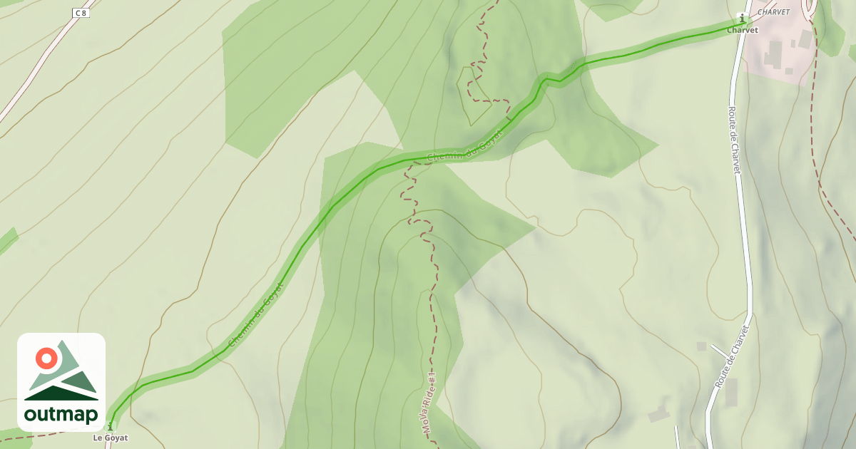 Map of Chemin du Goyat