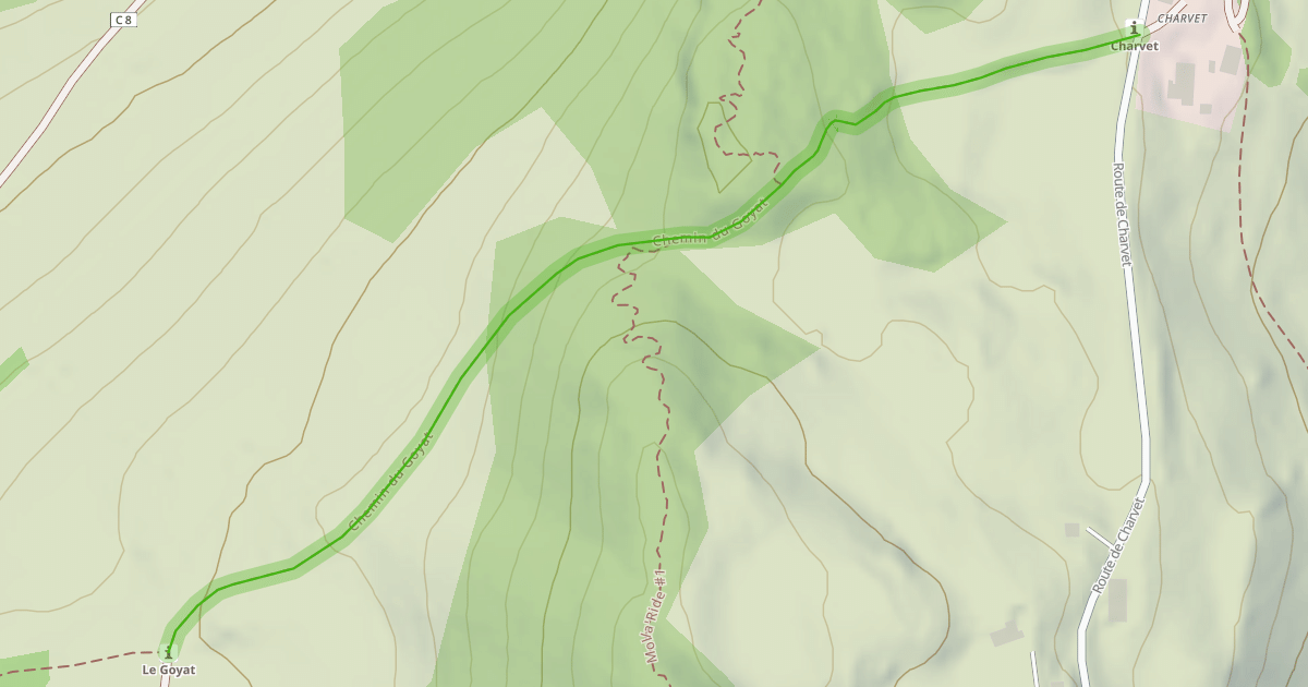 Map preview of Chemin du Goyat