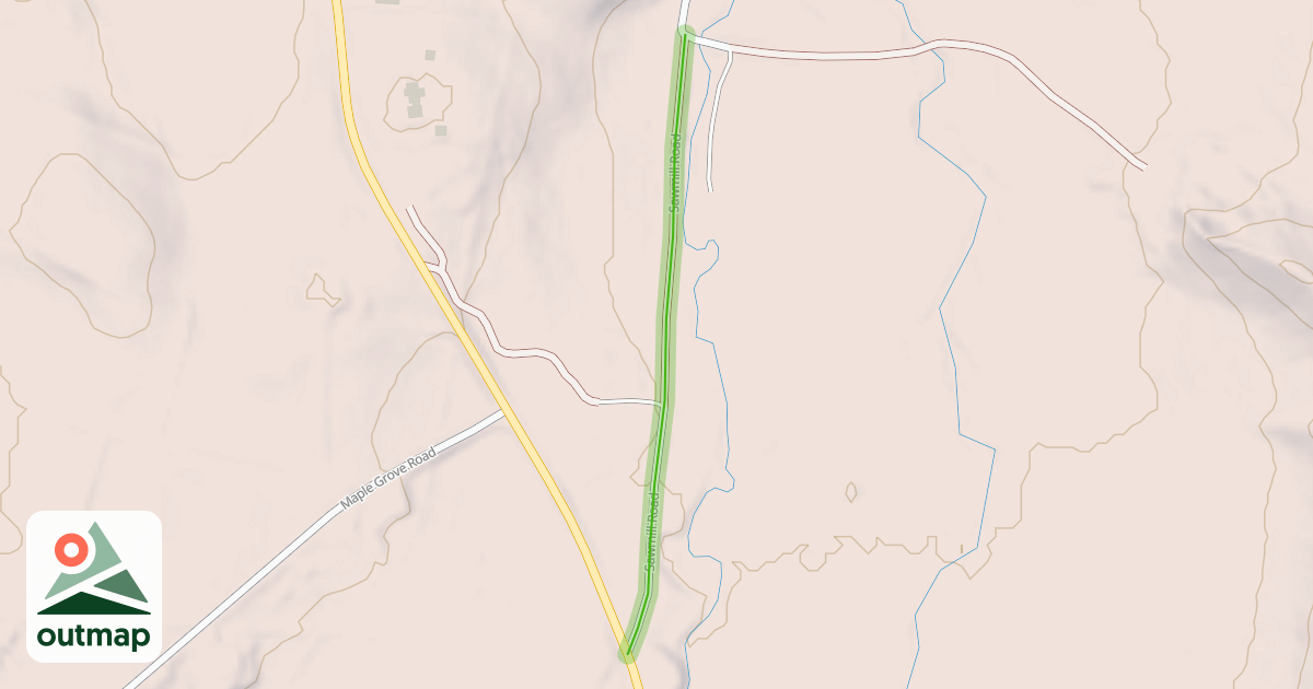 Map of Sawmill Road