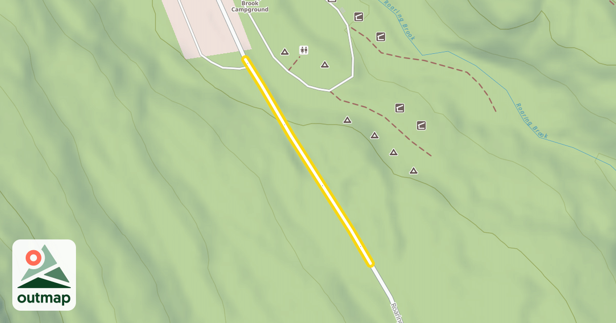 Map of Roaring Brook Road