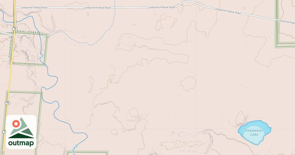 Map of DEEPWATER LAKE ATV