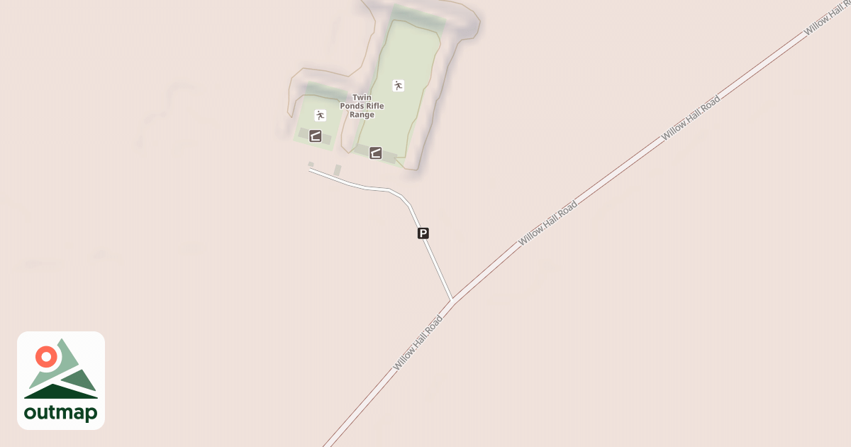 Map of TWIN PONDS RIFLE RANGE