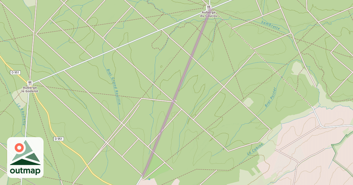 Map of Route de la Fontaine à l'Ombre
