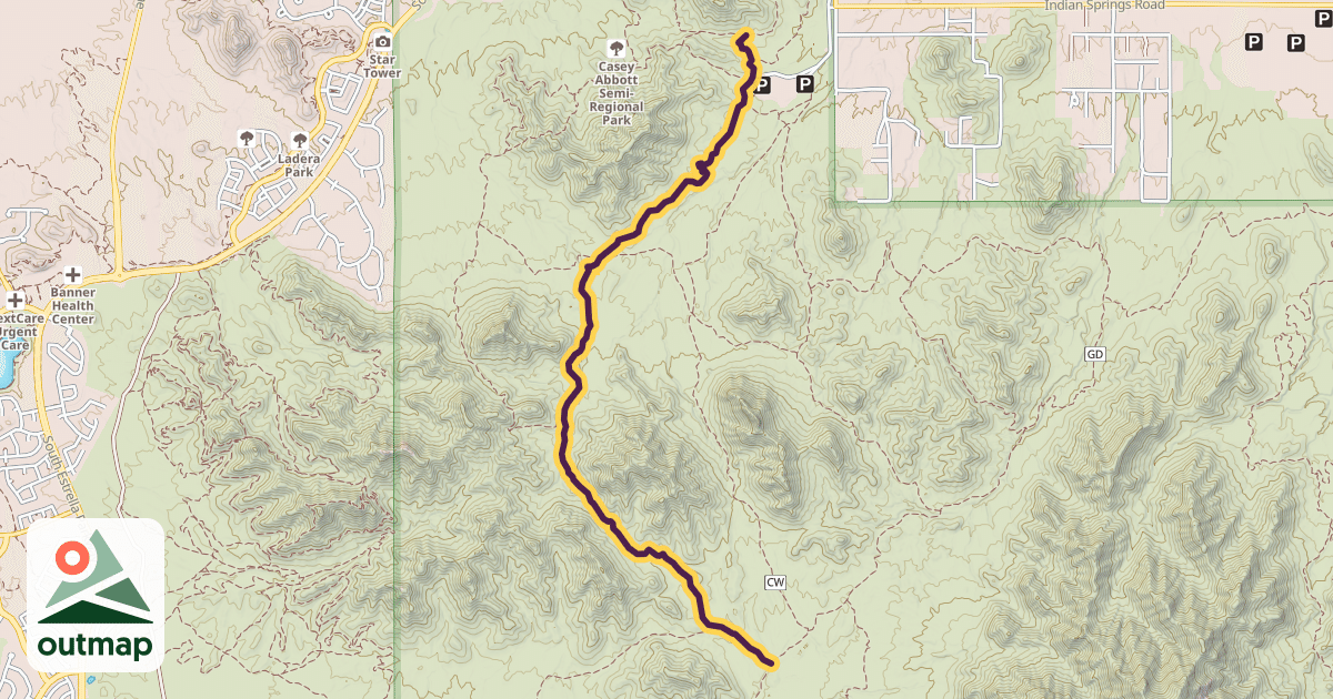 Map of Toothaker Trail