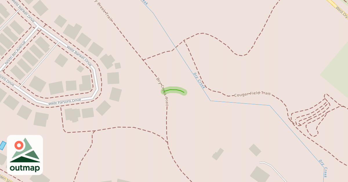 Map of Dry Creek Trail