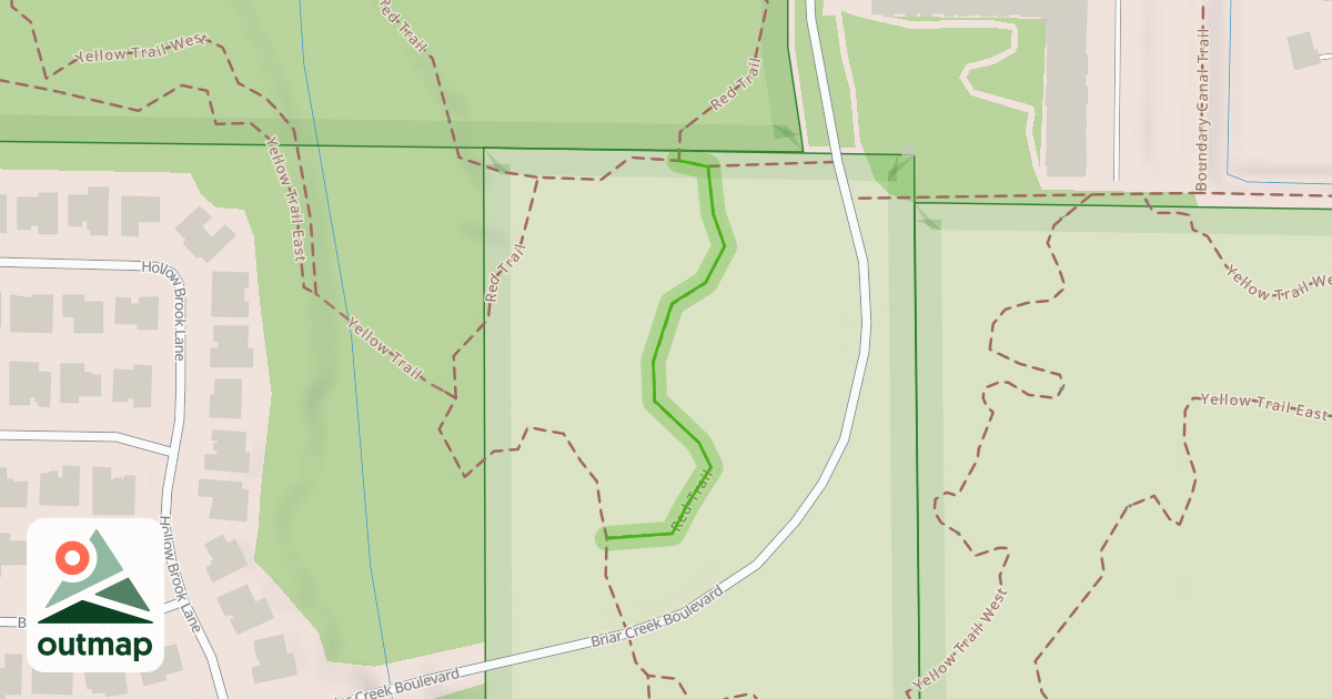 Map of Red Trail