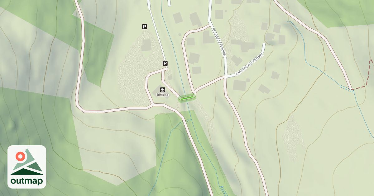 Map of Bettex