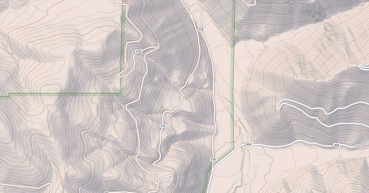 Map preview of MILLER MTN ALICE CRK