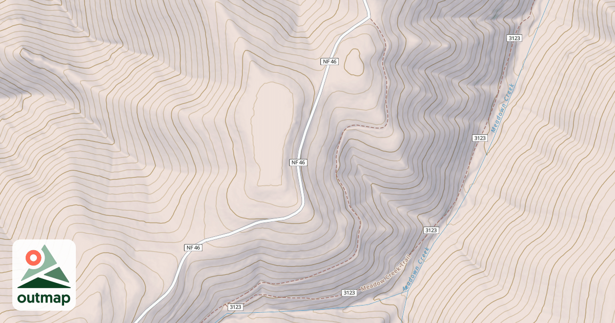 Map of USFS Motor Vehicle Use Map Trails 17499