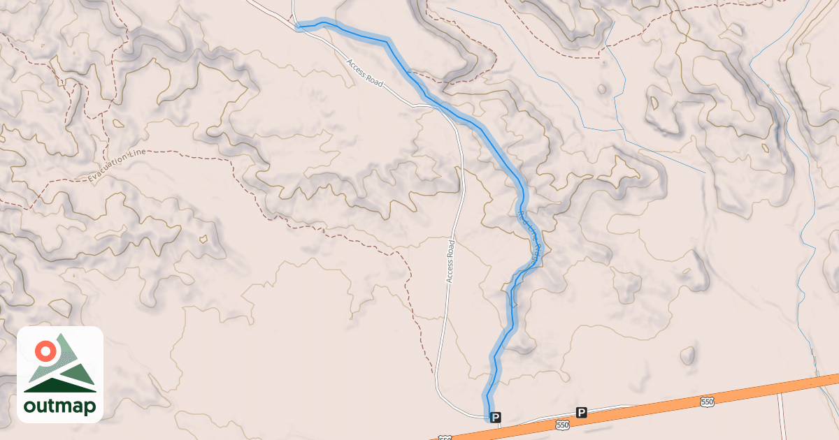 Map of Red Line Ridge