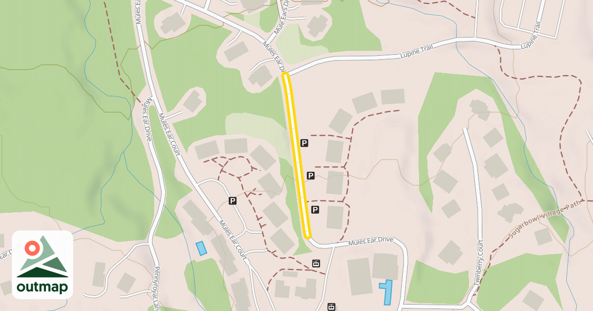 Map of Mules Ear Drive