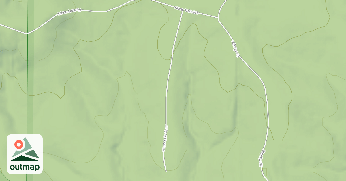 Map of MANN LAKE SPUR