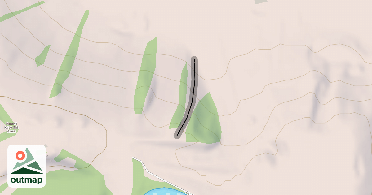 Map of Wolf Ridge Chute