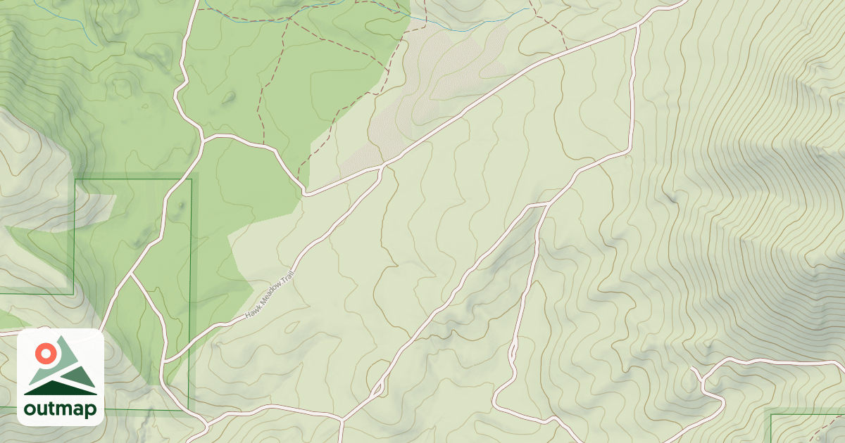 Map of Bull Ranch Trail