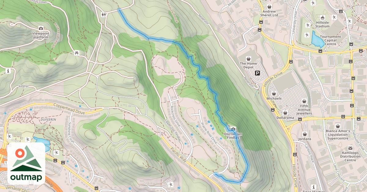 Map of Doc Findlay Loop