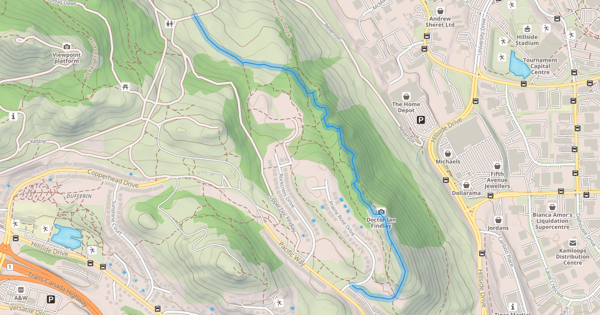 Map preview of Doc Findlay Loop