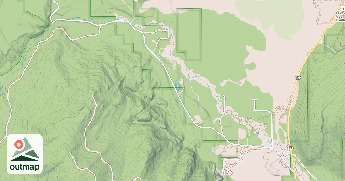 Map of KALISPELL LECLERC CREEK