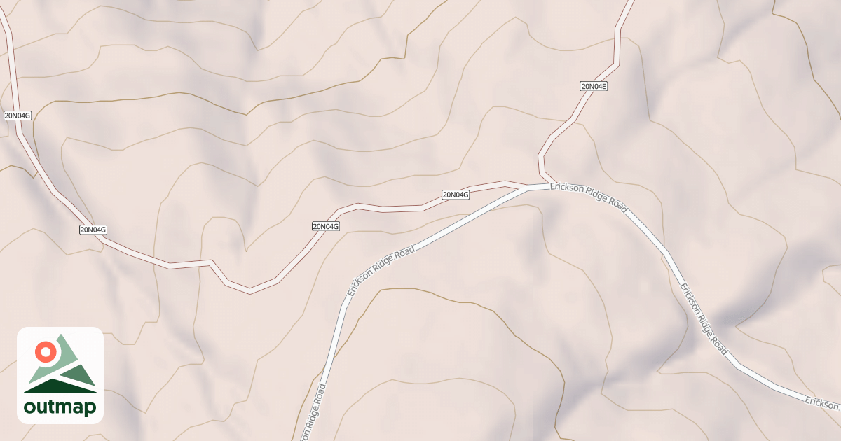 Map of ERICKSON RIDGE SPUR G
