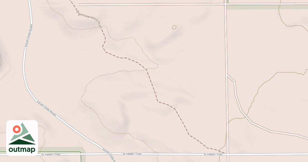 Map of Ogemaw Hills Trail