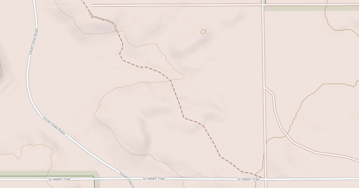 Map preview of Ogemaw Hills Trail