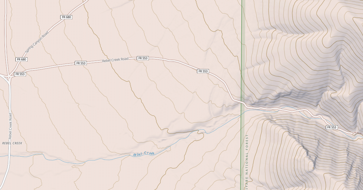 Map preview of REBEL CREEK