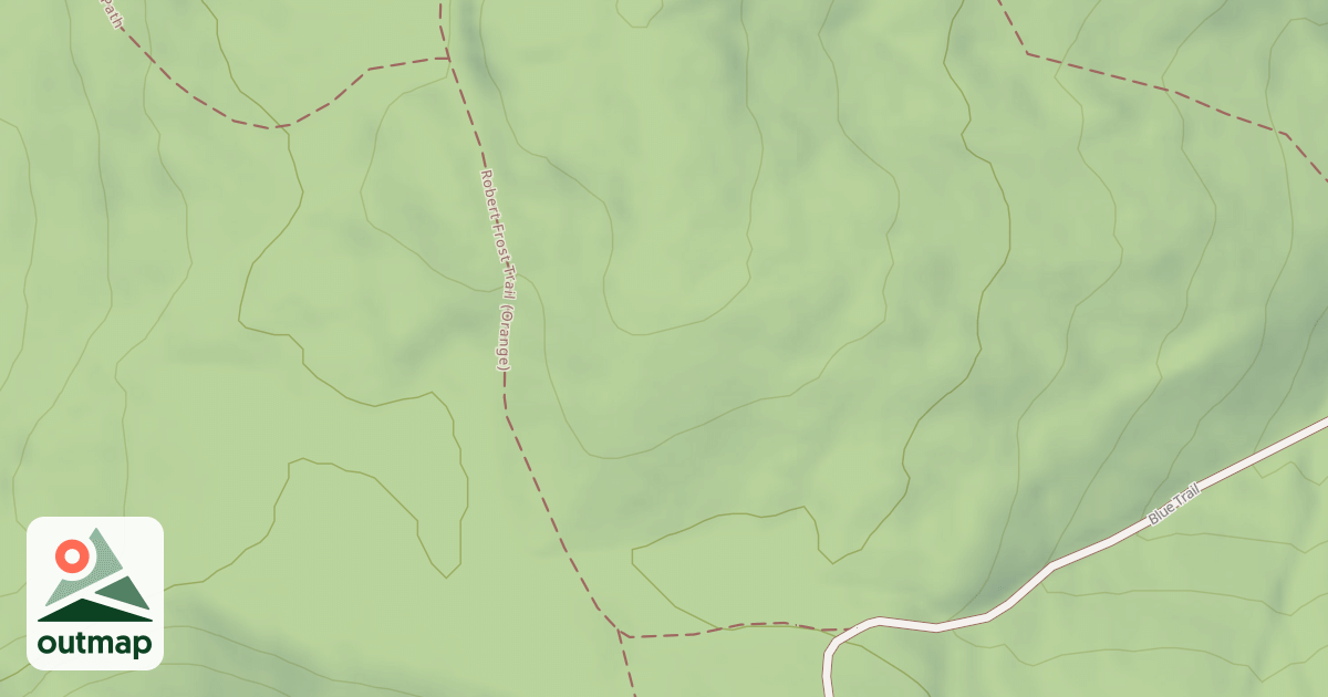 Map of Robert Frost Trail