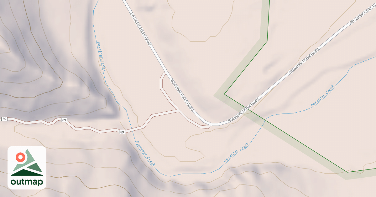 Map of BOXELDER FORKS PKG AREA