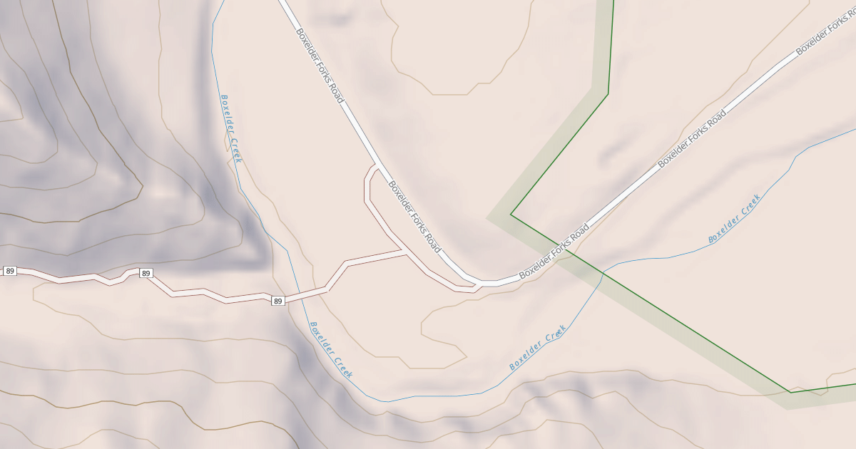 Map preview of BOXELDER FORKS PKG AREA
